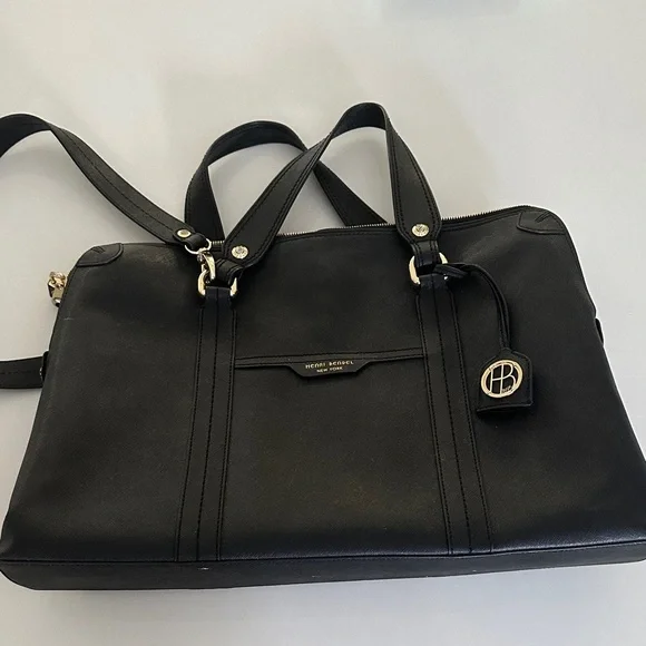 Henri Bendel Black Laptop Bag - Picture 1 of 6